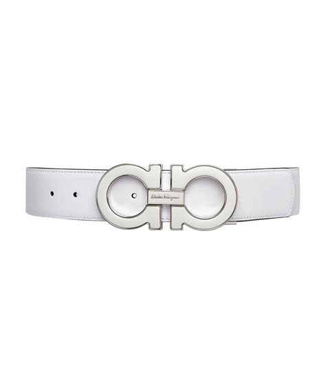 cinturon ferragamo blanco